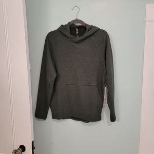 NWT At Ease Hoodie Heathered Rainforest green w/ zippered front pockets. Men’s S